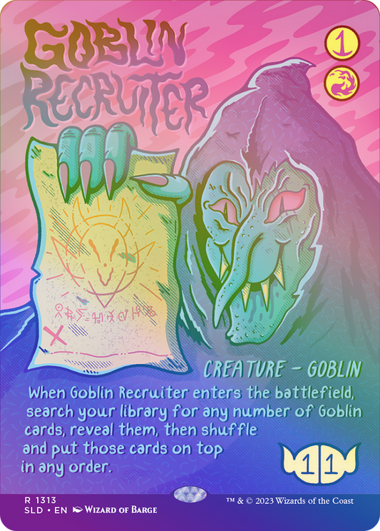 Goblin Recruiter (SLD-1313★) (Borderless) (Foil)