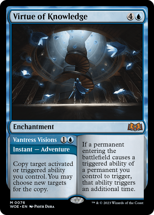 Virtue of Knowledge // Vantress Visions (WOE-076) (Foil)