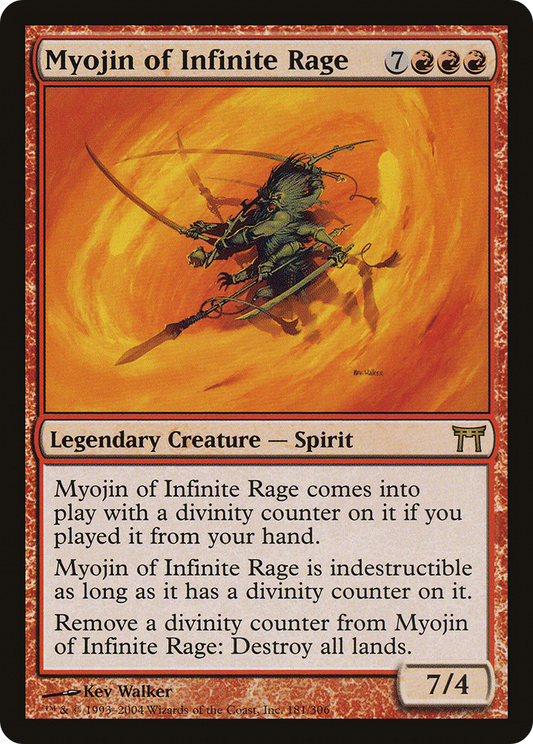 Myojin of Infinite Rage (CHK-181) (Foil)
