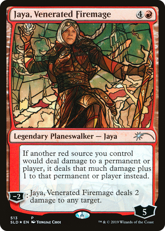 Jaya, Venerated Firemage (SLD-513) (Foil)