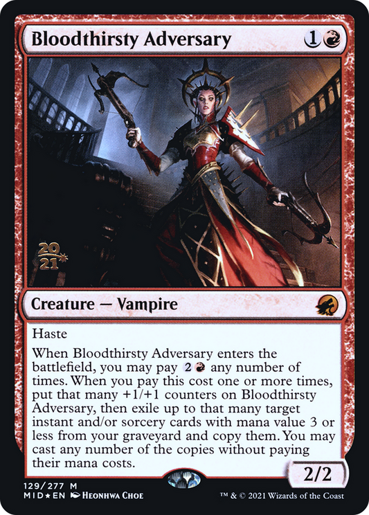 Bloodthirsty Adversary (PRE-129S) (Foil)