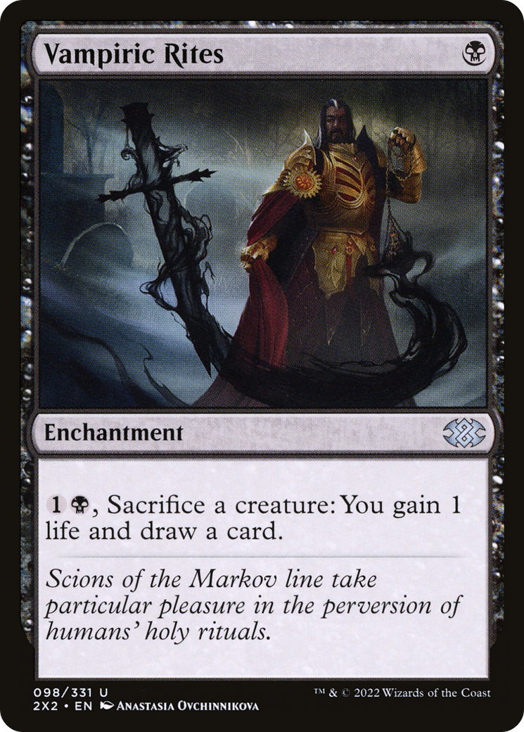 Vampiric Rites (2X2-098) (Foil)