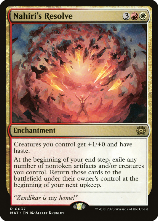 Nahiri's Resolve (MAT-037) (Foil)
