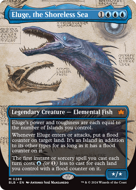 Eluge, the Shoreless Sea (BLB-288) (Showcase) (Borderless) (Foil)