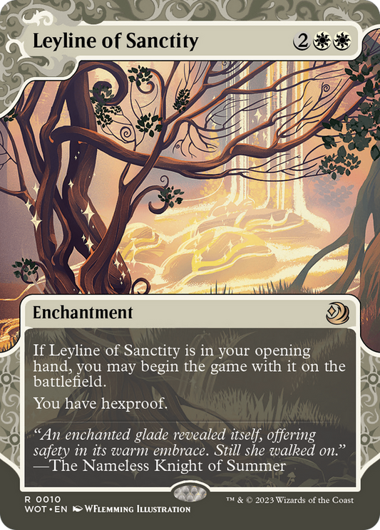 Leyline of Sanctity (WOT-010) (Showcase) (Borderless) (Foil)