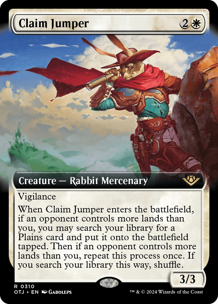 Claim Jumper (OTJ-310) (Extended Art) (Foil)
