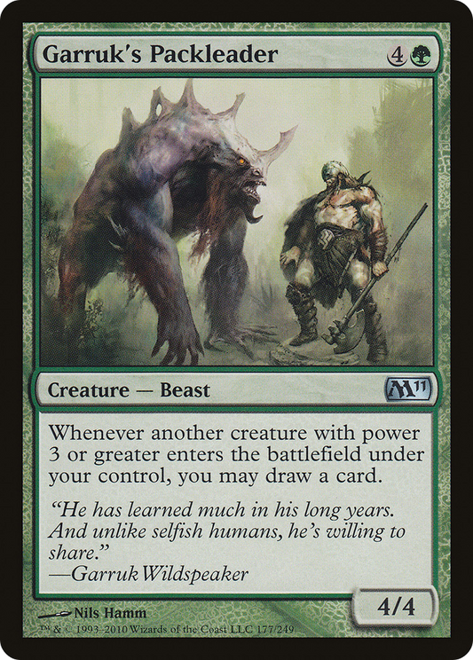 Garruk's Packleader (M11-177) (Foil)