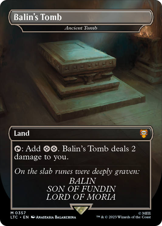 Balin's Tomb / Ancient Tomb (LTC-357) (Borderless) (Foil)