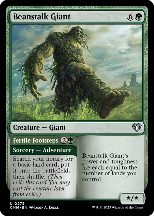 Beanstalk Giant // Fertile Footsteps (CMM-275) (Foil)