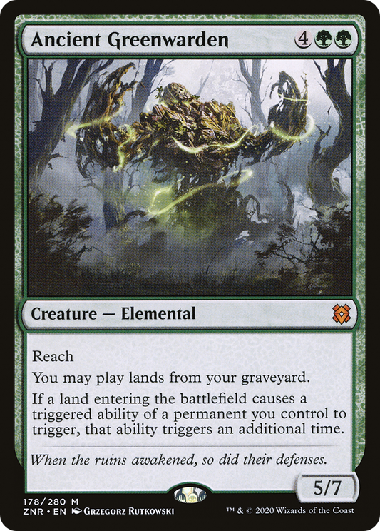 Ancient Greenwarden (ZNR-178) (Foil)