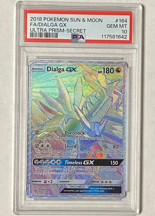 Dialga GX (Secret Rare) (SM05-164) (Holofoil) [GRADED]