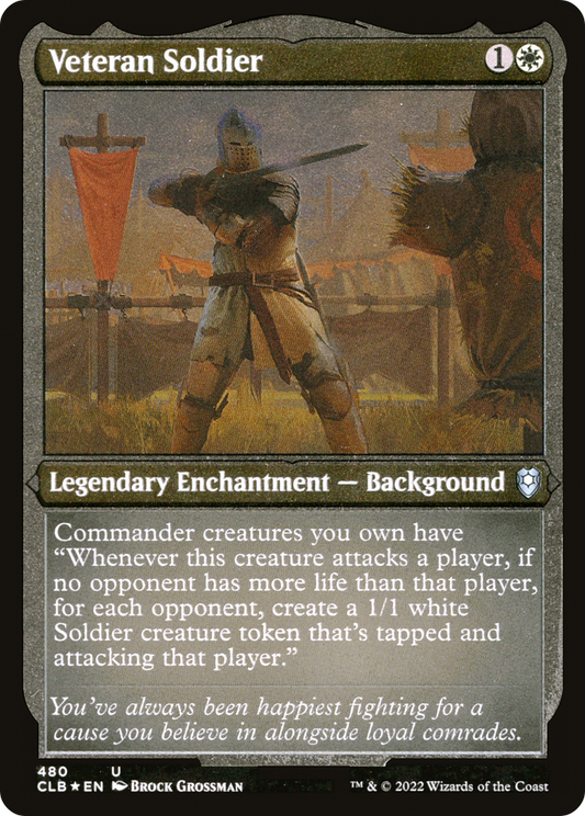 Veteran Soldier (CLB-480) (Etched Foil)
