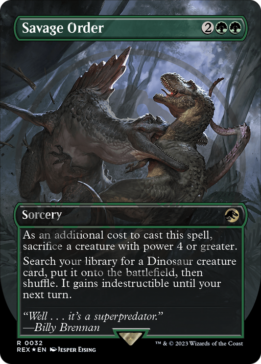 Savage Order (REX-032) (Borderless) (Foil)