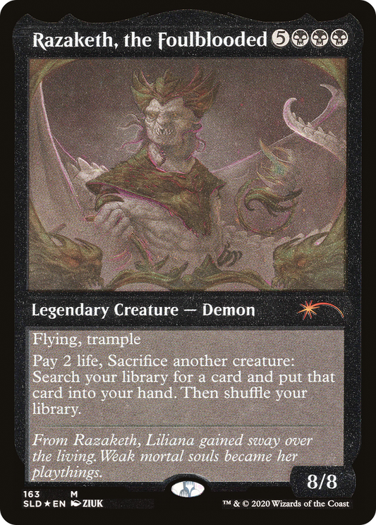 Razaketh, the Foulblooded (SLD-163★) (Etched Foil)