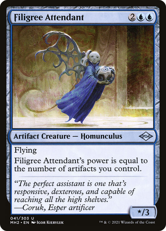 Filigree Attendant (MH2-041) (Foil)