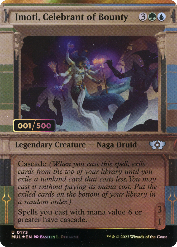 Imoti, Celebrant of Bounty (MUL-173Z) (Showcase) (Borderless) (Foil) (Serialized)