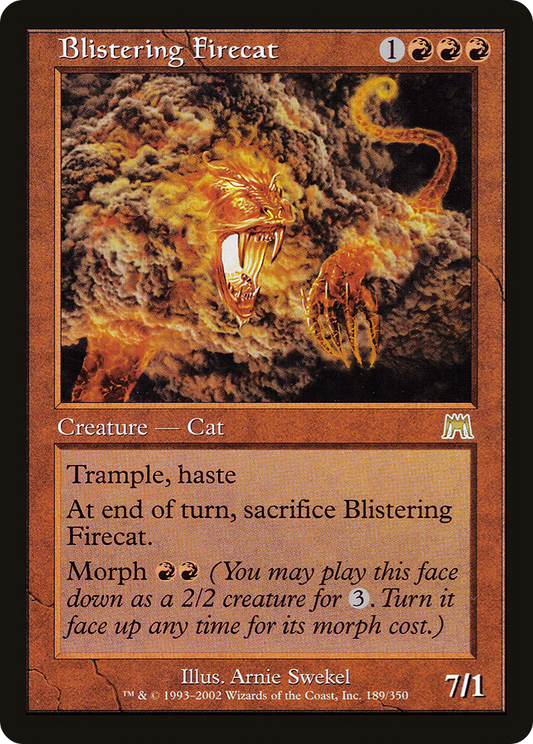 Blistering Firecat (ONS-189) (Foil)