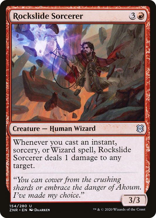 Rockslide Sorcerer (ZNR-154) (Foil)
