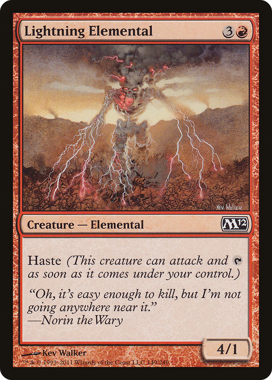 Lightning Elemental (M12-149) (Foil)