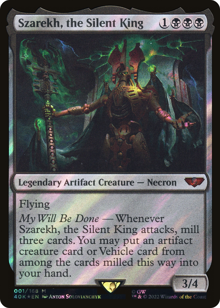 Szarekh, the Silent King (40K-001) (Surge Foil)