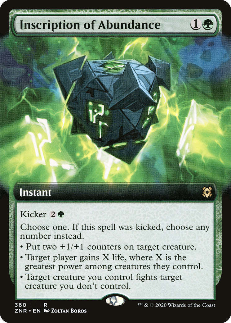 Inscription of Abundance (ZNR-360) (Extended Art) (Foil)