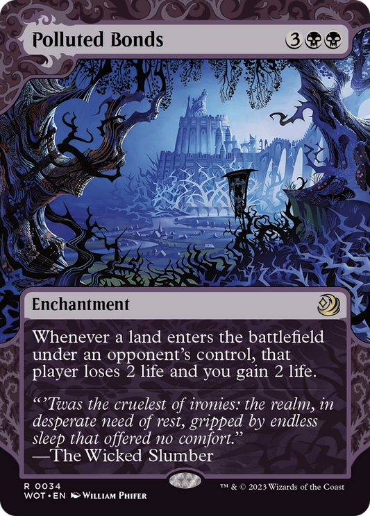 Polluted Bonds (WOT-034) (Showcase) (Borderless) (Foil)