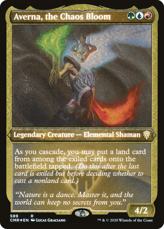 Averna, the Chaos Bloom (CMR-589) (Etched Foil)