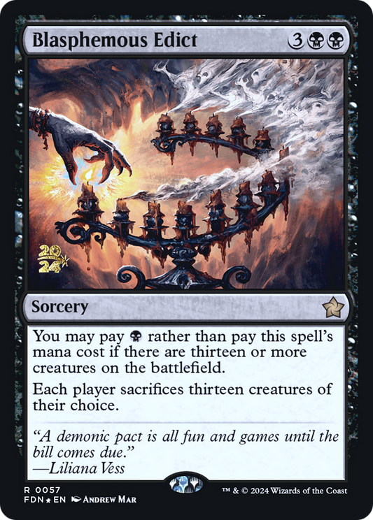 Blasphemous Edict (PRE-57S) (Foil)