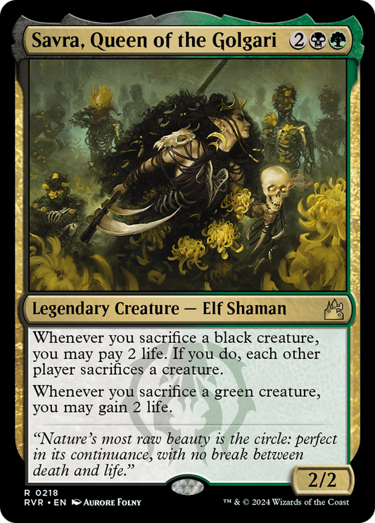 Savra, Queen of the Golgari (RVR-218)