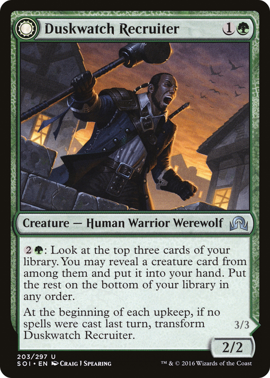 Duskwatch Recruiter // Krallenhorde Howler (SOI-203)