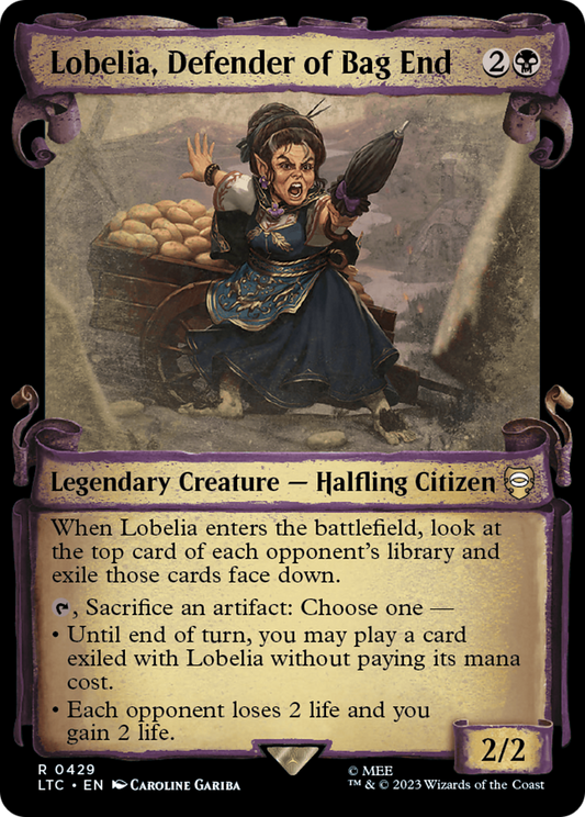 Lobelia, Defender of Bag End (LTC-429) (Showcase) (Scroll)