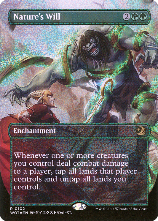 Nature's Will (WOT-102) (Borderless) (Confetti Foil)