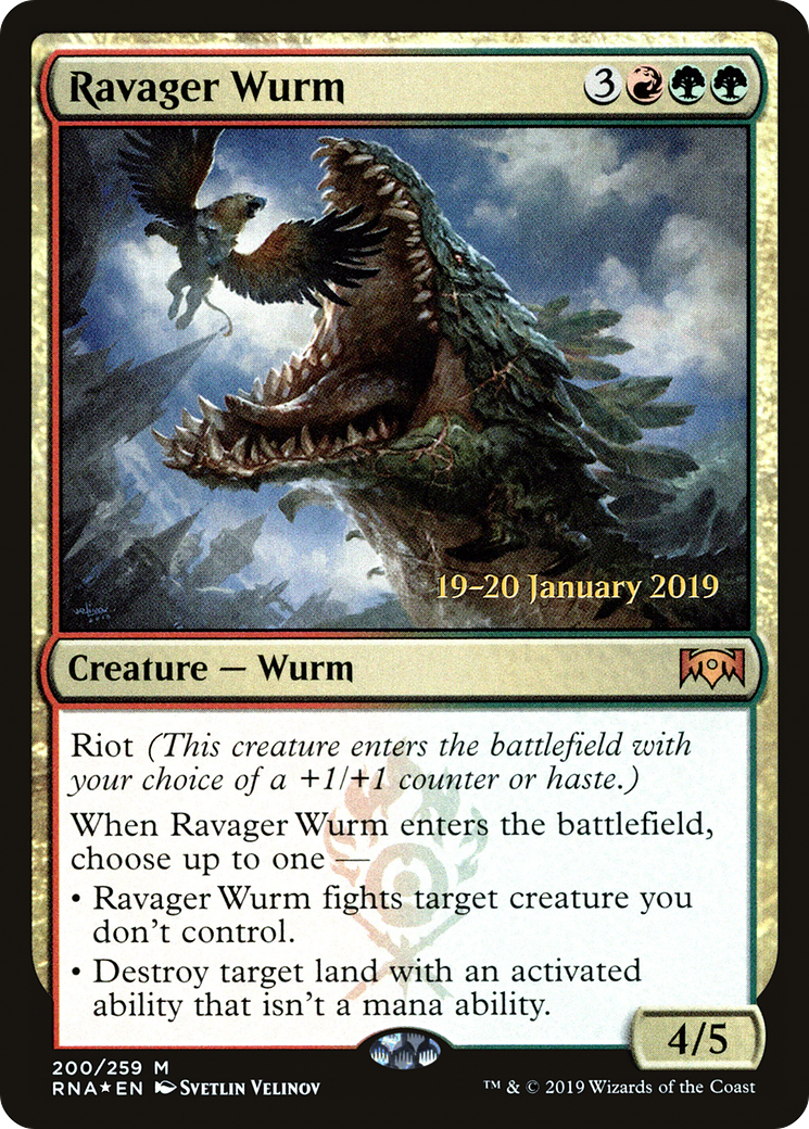 Ravager Wurm (PRE-200S) (Foil)