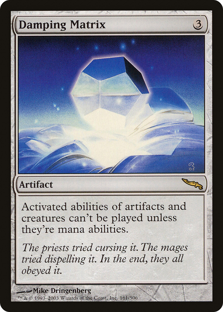 Damping Matrix (MRD-161) (Foil)
