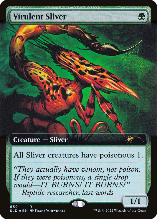 Virulent Sliver (SLD-659) (Extended Art) (Foil)