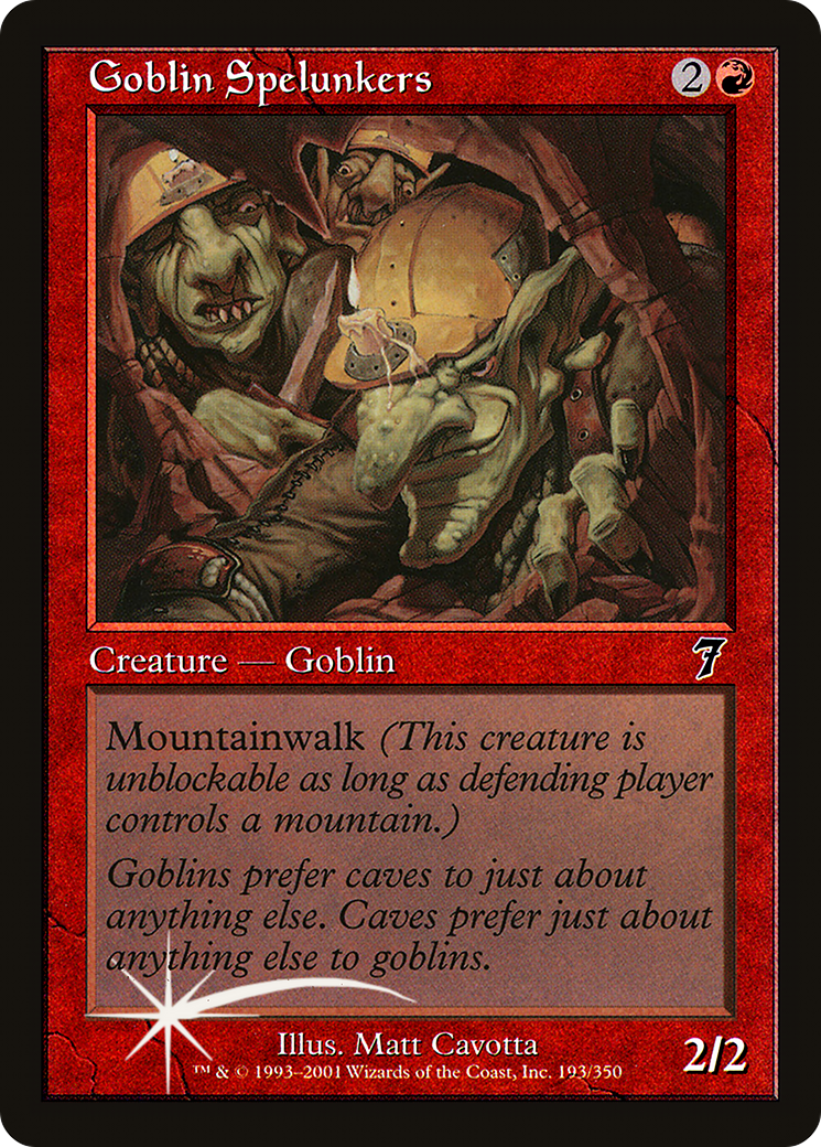 Goblin Spelunkers (7ED-193★) (Foil)