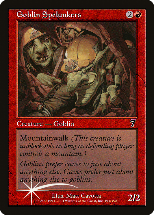 Goblin Spelunkers (7ED-193★) (Foil)