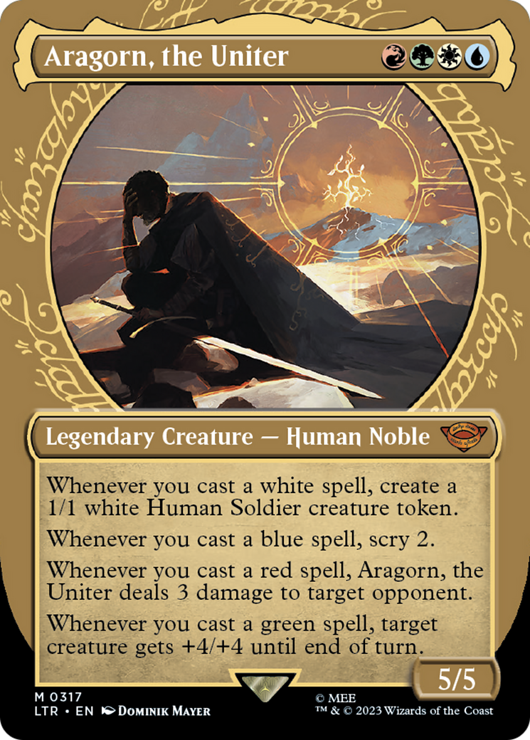 Aragorn, the Uniter (LTR-317) (Showcase) (Borderless)