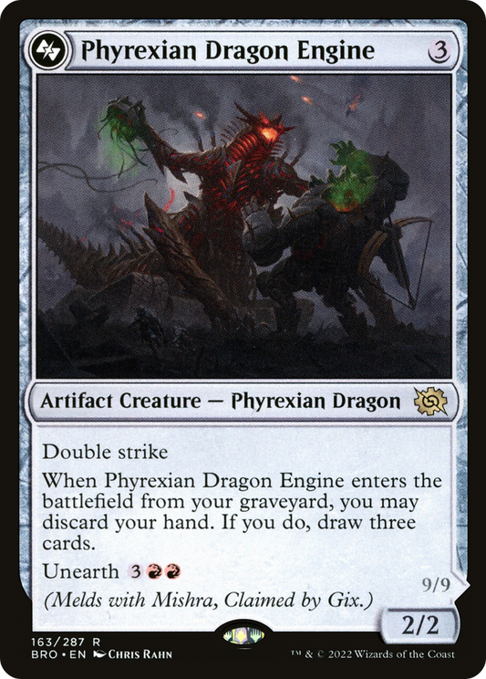 Phyrexian Dragon Engine (BRO-163A) (Foil)