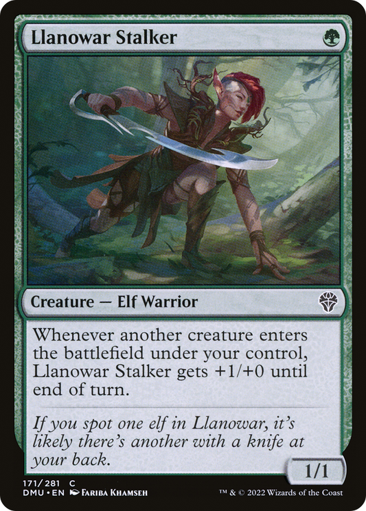 Llanowar Stalker (DMU-171) (Foil)