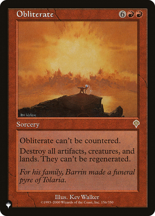 Obliterate (LIST-INV-156)