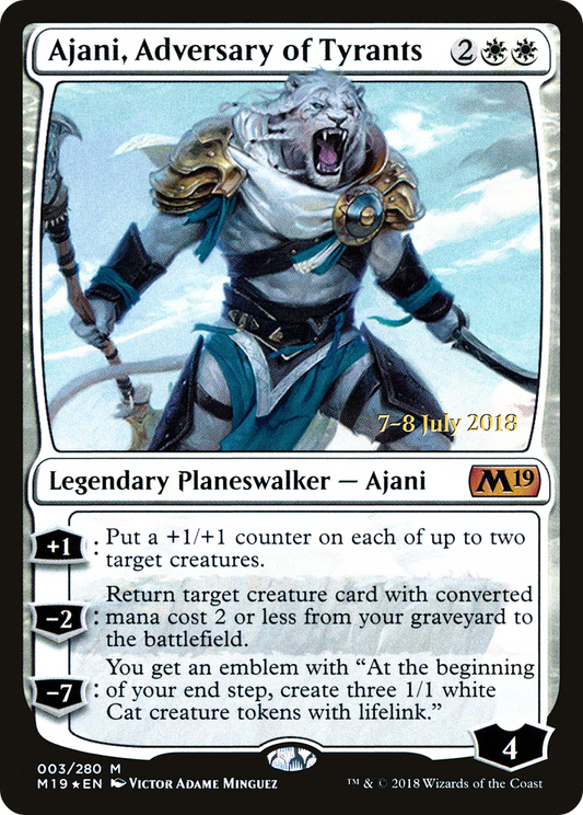 Ajani, Adversary of Tyrants (PRE-03S) (Foil)