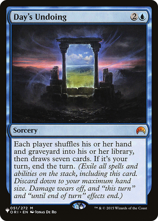 Day's Undoing (LIST-ORI-51)