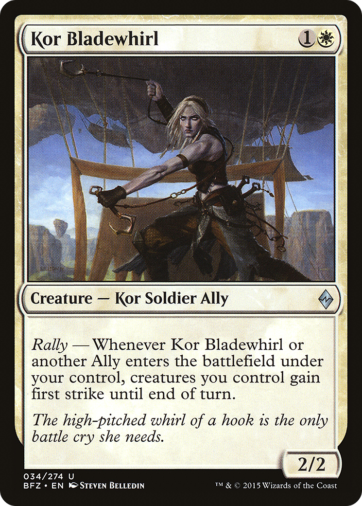 Kor Bladewhirl (BFZ-034) (Foil)