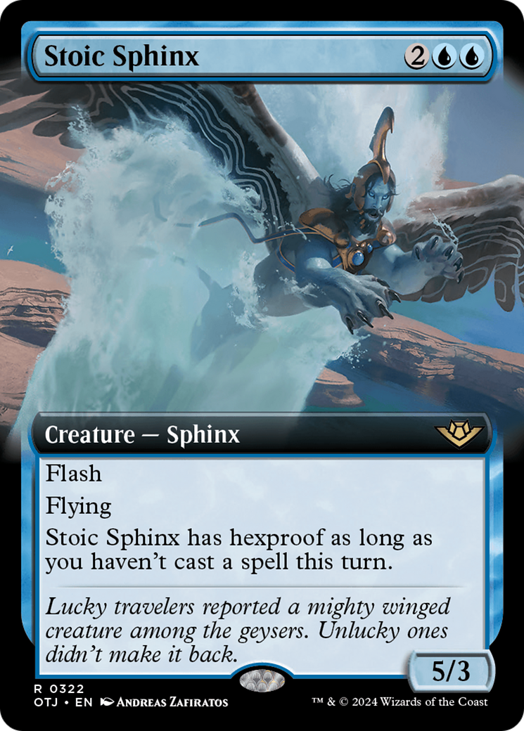 Stoic Sphinx (OTJ-322) (Extended Art) (Foil)