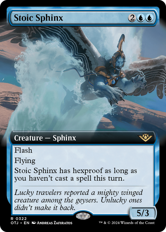Stoic Sphinx (OTJ-322) (Extended Art) (Foil)