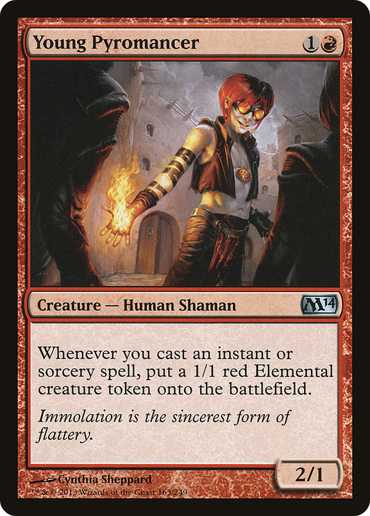 Young Pyromancer (M14-163) (Foil)