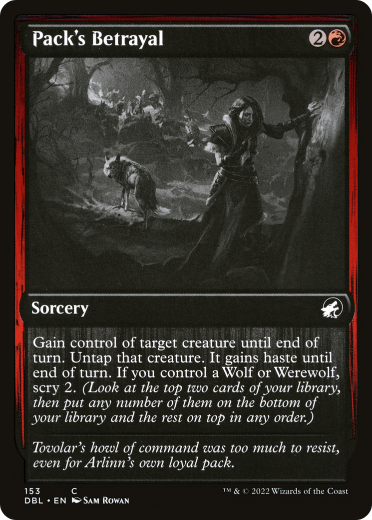 Pack's Betrayal (DBL-153) (Foil)