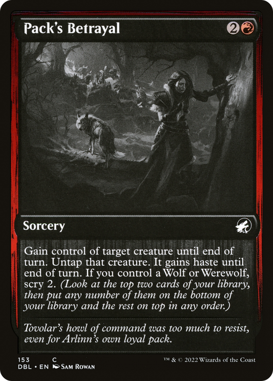 Pack's Betrayal (DBL-153) (Foil)