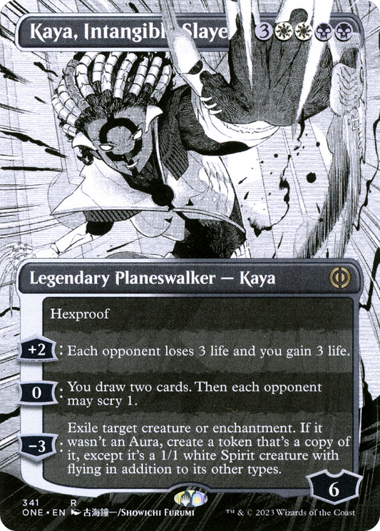 Kaya, Intangible Slayer (ONE-341) (Showcase) (Borderless) (Foil)
